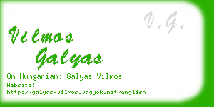 vilmos galyas business card